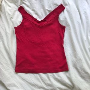 ⚡️3/$20⚡️Red Cotton Tank Top Moda International